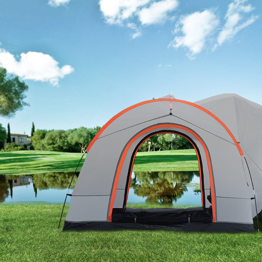 Suv Camping Tent With Rainfly For 6-8 Persons Rear Tailgate Tent_voghion.com